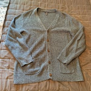 blue & navy cardigan